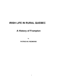 irish life in rural quebec