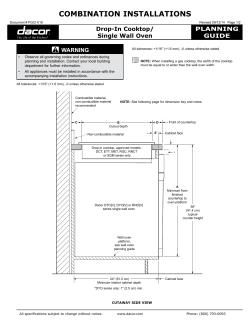 Combined Configuration Drop In Cooktop_Single Wall Oven