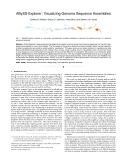 ABySS-Explorer: Visualizing Genome Sequence