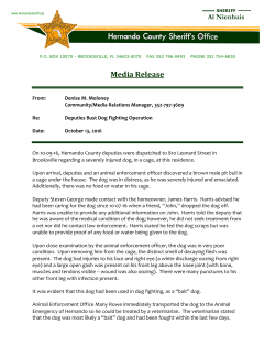 Media Release - Hernando County Sheriff`s Office
