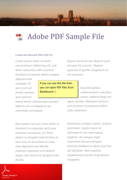 PDF Sample File - TCD Blackboard
