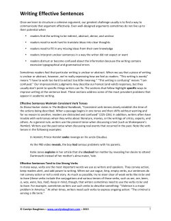 View Sentences - Carolyn Daughters