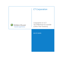 Corporation or LLC? Ten Differences to Consider (Other Than