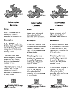 Interrupter Comma Interrupter Comma Interrupter Comma