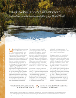 Challenging Hidden Assumptions: Colonial Norms as Determinants