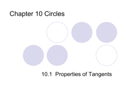 Chapter 10 Circles