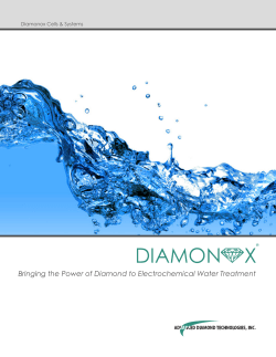 Diamonox Brochure - Advanced Diamond Technologies