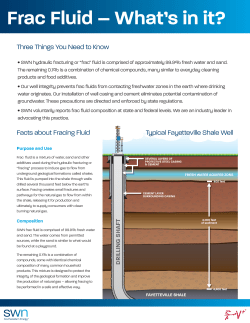 Frac Fluid - Southwestern Energy