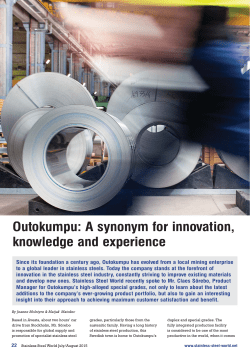Outokumpu - Stainless Steel World