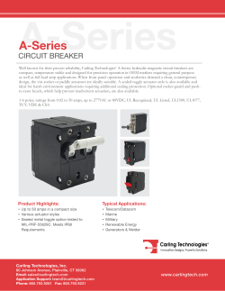 A-Series Circuit Breaker Datasheet