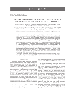 OPTICAL CHARACTERISTICS OF NATURAL WATERS