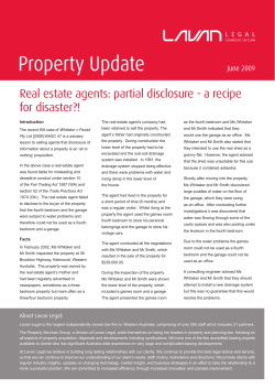 Real estate agents: partial disclosure