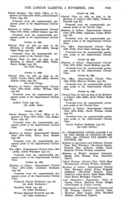 THE LONDON GAZETTE, 5 NOVEMBER, 1929. 7093