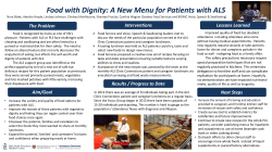 Food with Dignity: A New Menu for Patients with ALS