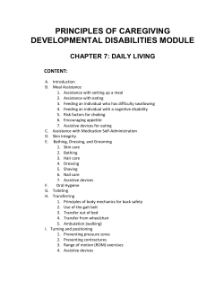 principles of caregiving developmental