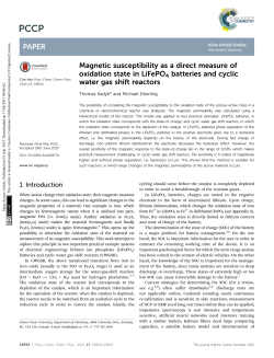 Magnetic susceptibility as a direct measure of oxidation state in