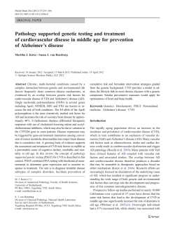 Pathology supported genetic testing and treatment of cardiovascular