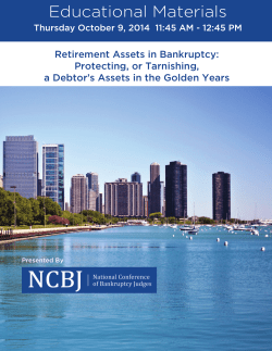 Retirement Assets in Bankruptcy