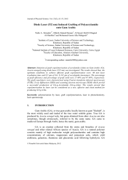 Diode Laser (532 nm) Induced Grafting of Polyacrylamide