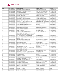Sr.No APF CODE Builder Name Project Name NAME 1
