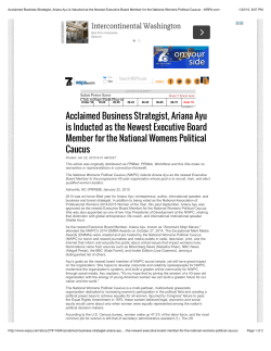 Acclaimed Business Strategist, Ariana Ayu is Inducted as the