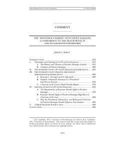 The Monstrous Heresy of Punitive Damages