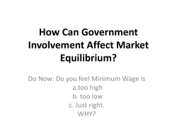 Price Floor, Price Ceiling, International Trade, Subsidies