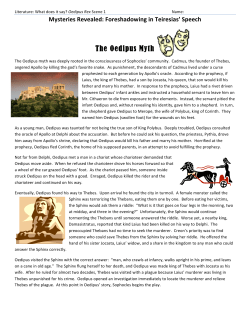 The Oedipus Myth