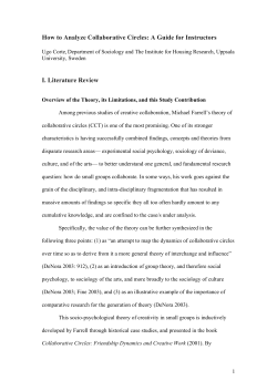 How to Analyze Collaborative Circles