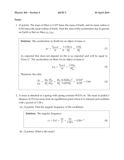 Quiz 9 - Rutgers Physics