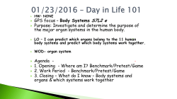 GPS focus &ndash; Body Systems S7L2 e Purpose: Investigate and
