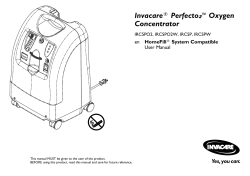 Invacare&reg; Perfecto ₂&trade;Oxygen Concentrator
