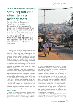 Seeking national identity in a unitary state