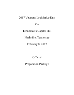 2017 Veterans Legislative Day On Tennessee`s Capitol Hill