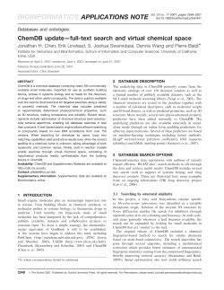 ChemDB update—full-text search and virtual chemical space