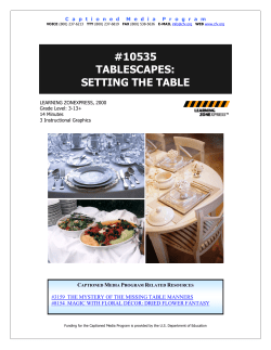 10535 tablescapes: setting the table