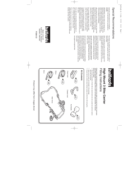 Fitting Instructions