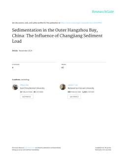 Sedimentation in the Outer Hangzhou Bay, China