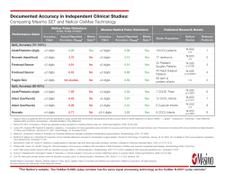 Documented Accuracy in Independent Clinical Studies