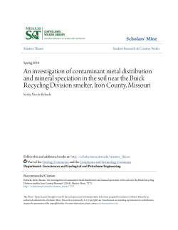 An investigation of contaminant metal distribution