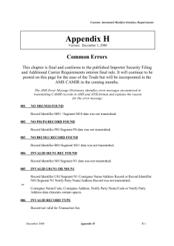 Appendix H