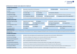 EXPRESSION OF INTEREST (EOI) INDICATIVE