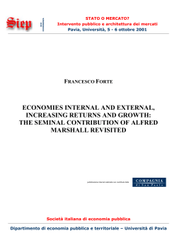economies internal and external, increasing returns and growth