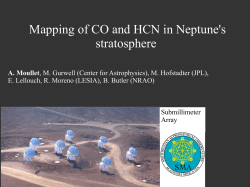 Mapping of CO and HCN in Neptune`s stratosphere