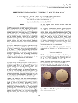Effects of Oxidation and Hot Corrosion in a Nickel Disc Alloy