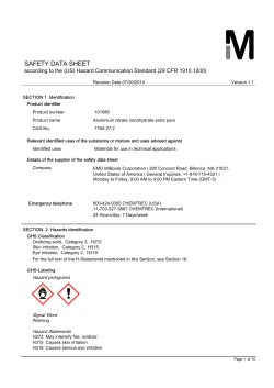 safety data sheet
