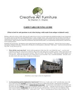 farm table buying guide - Creative Art Furniture