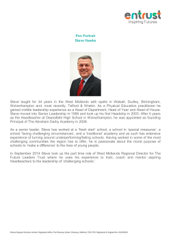 Pen Portrait of Steve Hawke