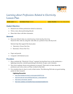 Learning about Professions Related to Electricity