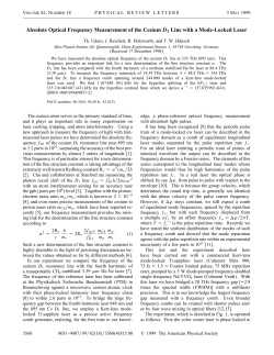 Absolute Optical Frequency Measurement of the Cesium D1
